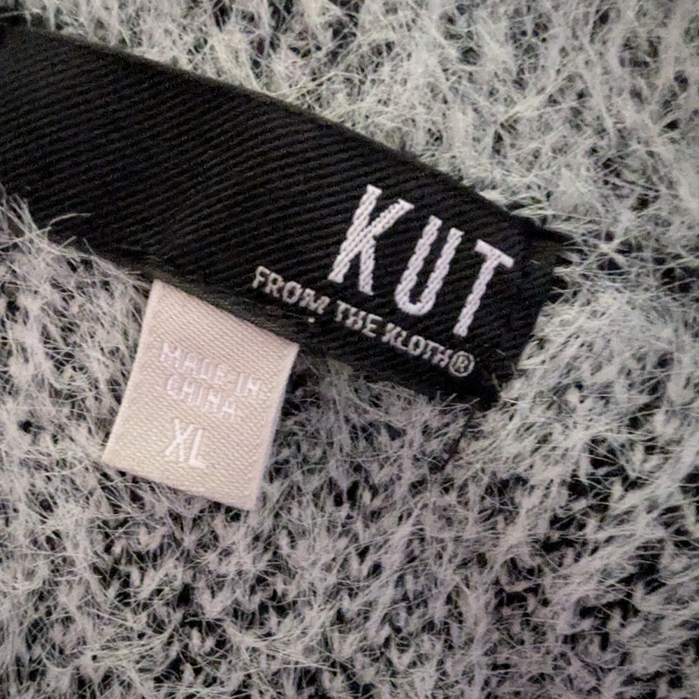 Kut from the Kloth Black and White Teddy Jacket - Picture 6 of 6